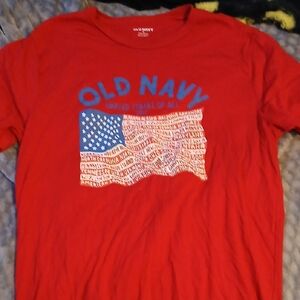 Old Navy Red Graphic Kids Tee